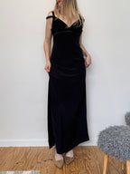 George Gross vintage silk maxi dress