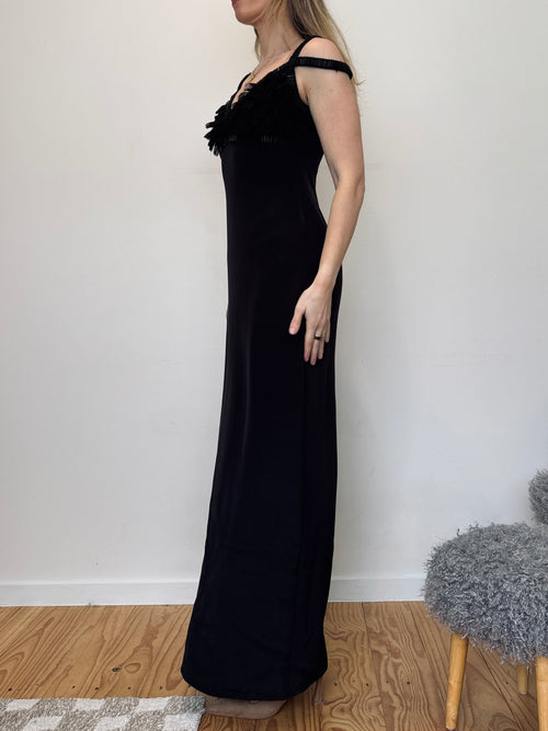 George Gross vintage silk maxi dress